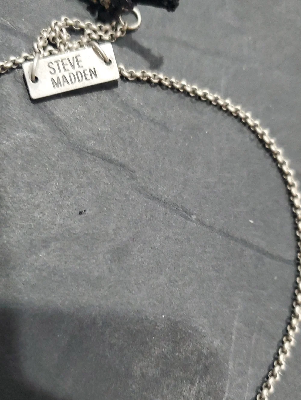 Steve Madden Men's Oxidized Lion Head‎ Coin Pendant Stainless steel Necklace new